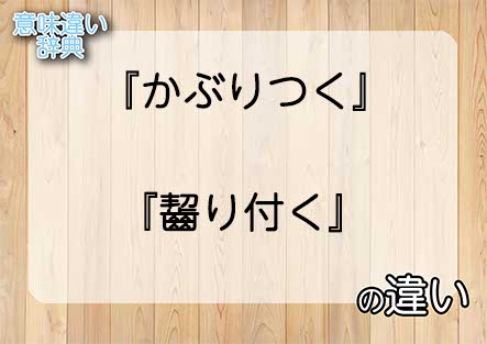 『かぶりつく』と『齧り付く』の意味の違いは？例文と使い方を解説