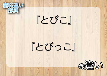 『とびこ』と『とびっこ』の意味の違いは？例文と使い方を解説